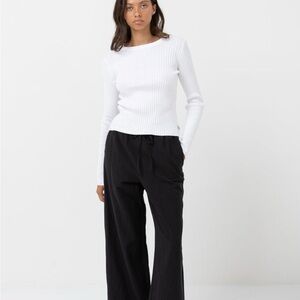 Rhythm. Black Wide Leg Pants